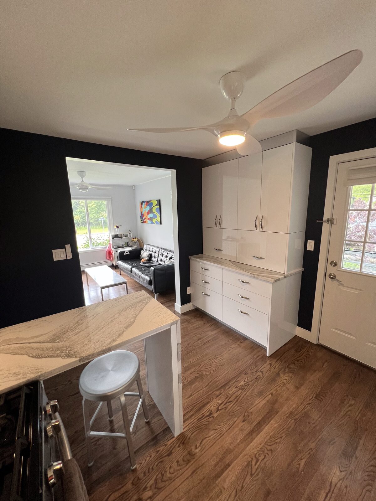 Custom cabinetry and dining nook