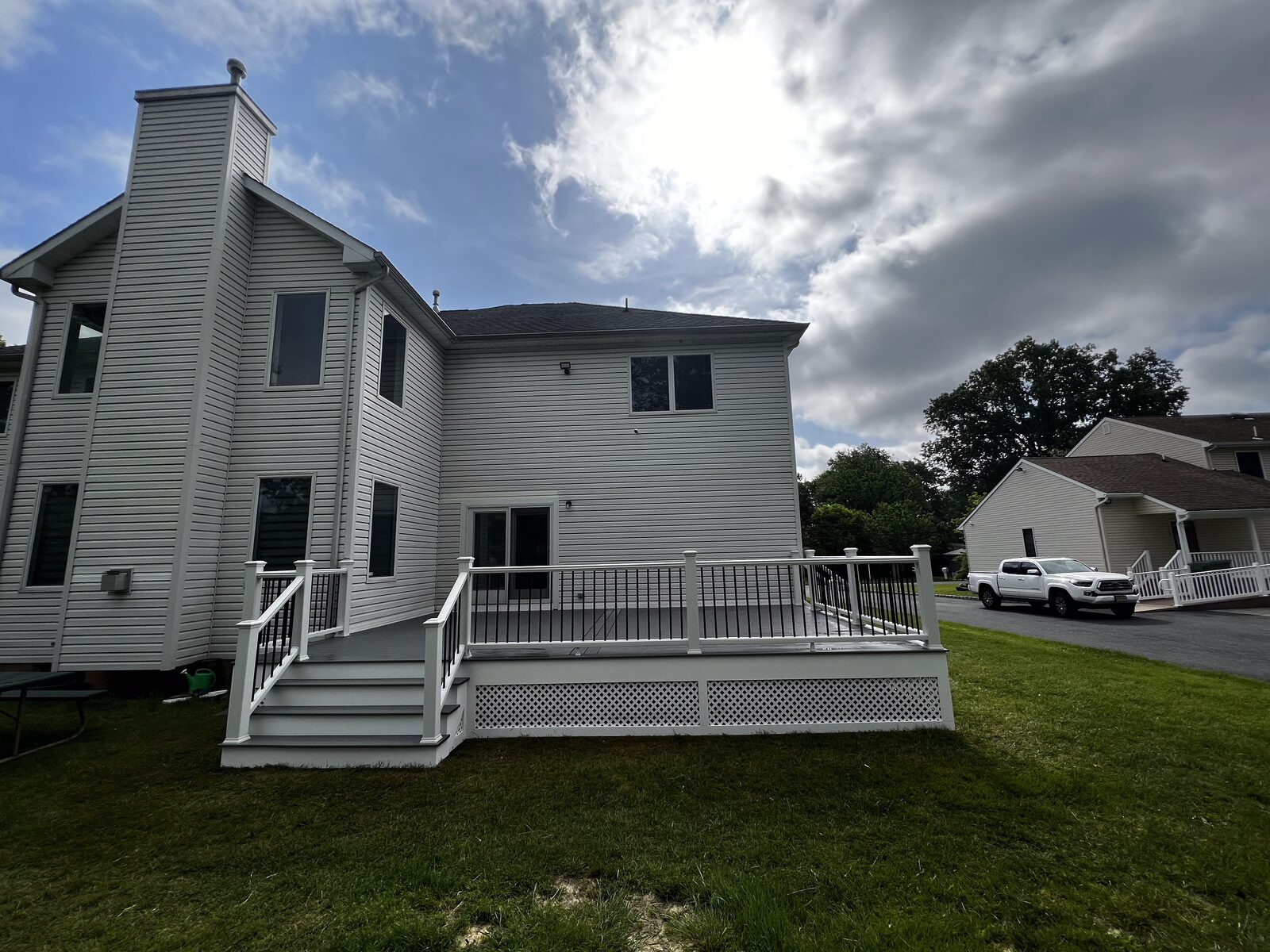 New construction with deck