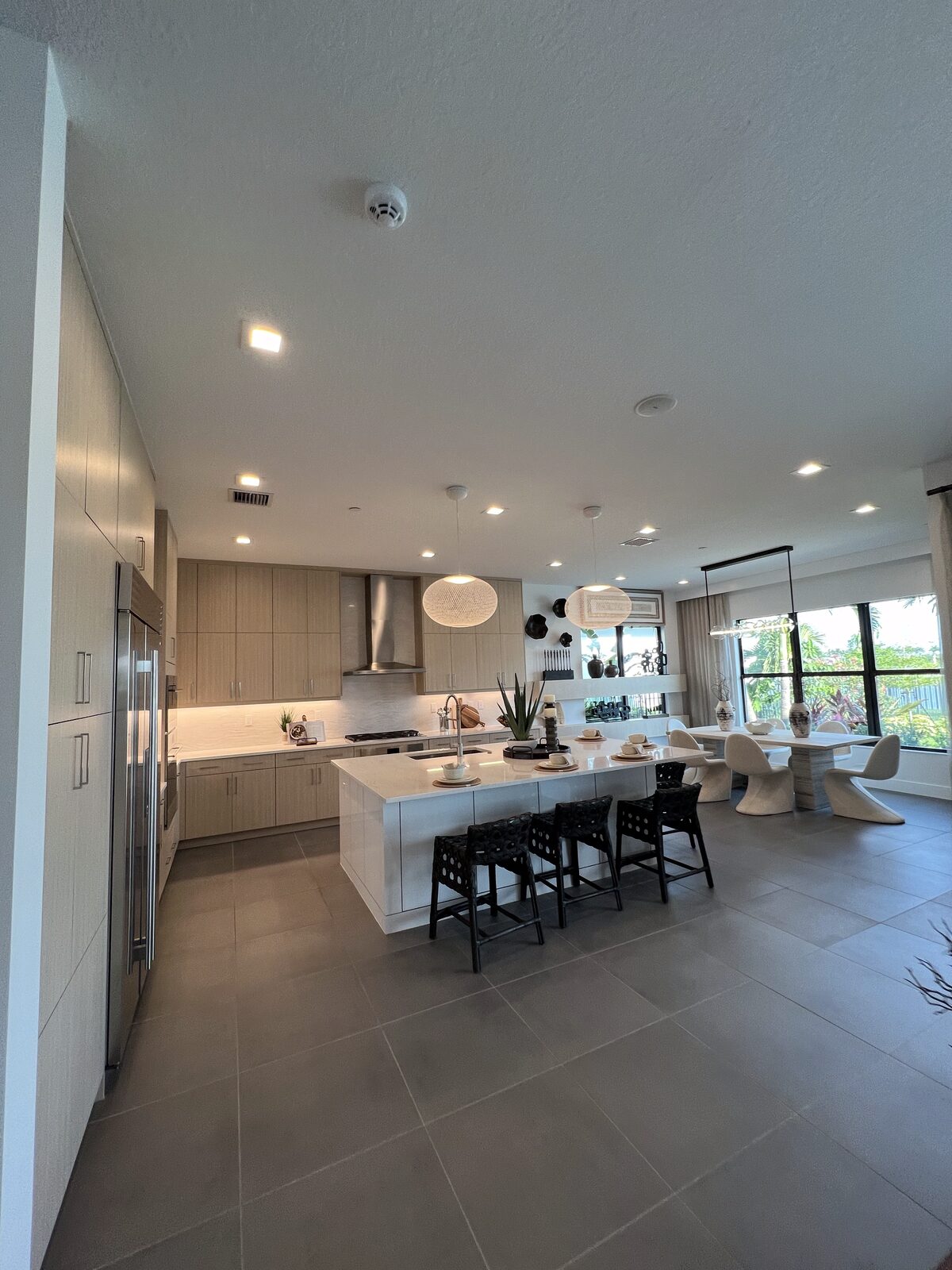 Open-concept living space