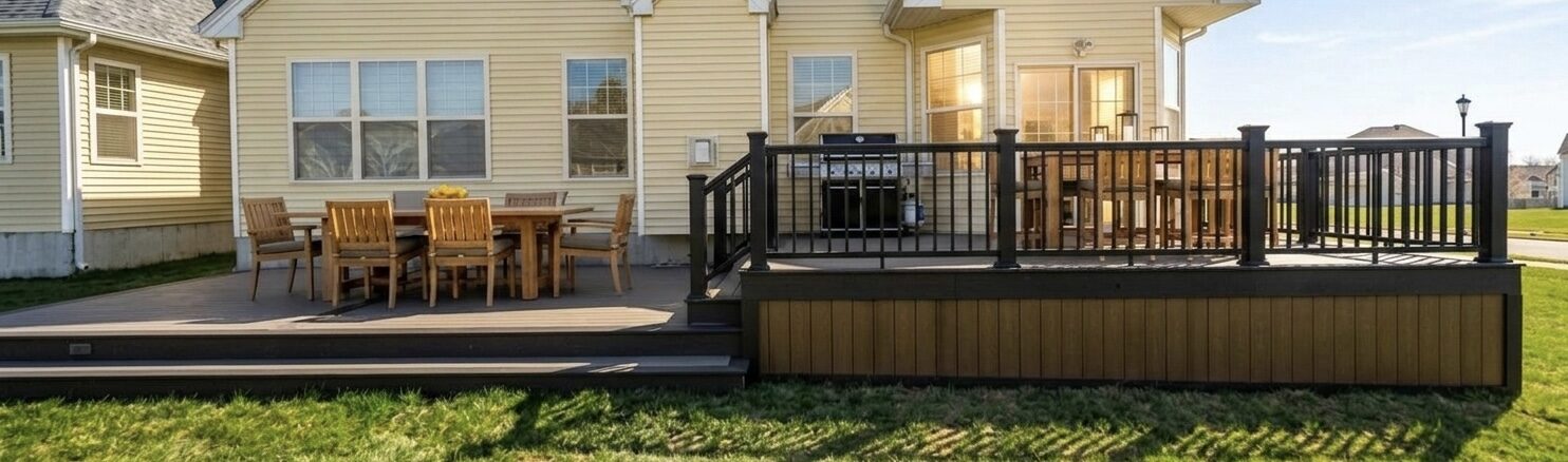 Custom deck and outdoor living space